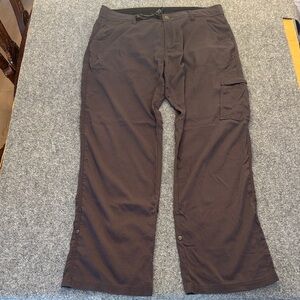 Mens Black Prana Stretch Zion Pants